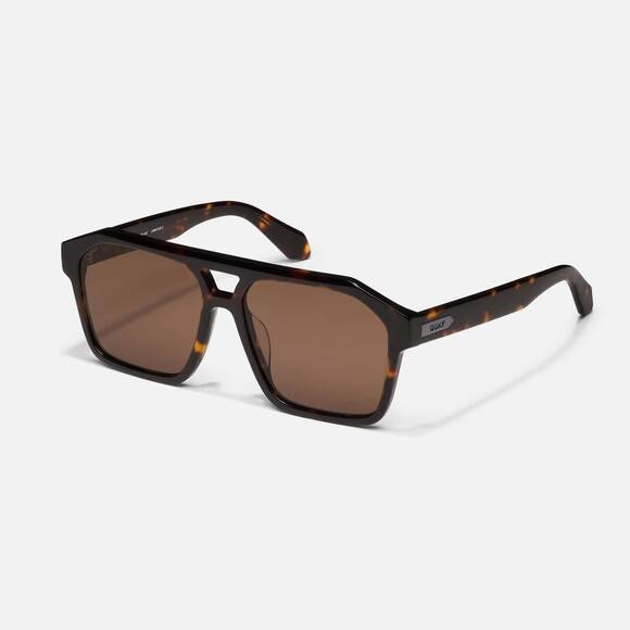 QUAY Accessories - NEW QUAY women's soundcheck sunglasses in dark tort frame / brown lens